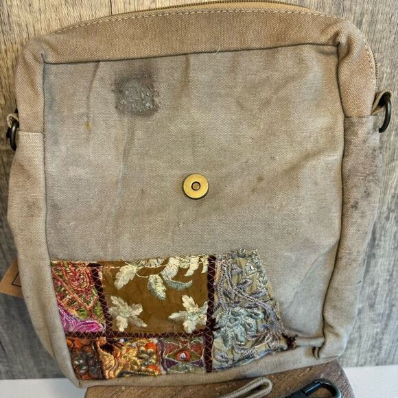 Canvas Crossbody Purse Vintage Fabric Bag FAST SHIP NeW - Picture 7 of 11
